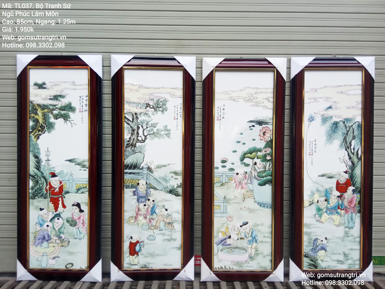 Tranh sứ Ngũ Phúc Lâm Môn - dòng tranh sứ của gốm sứ Giang Tây cao cấp